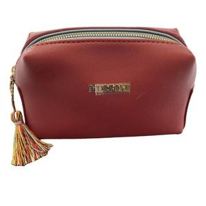 NWT- Missoni Red Makeup Toiletries Bag Pouch